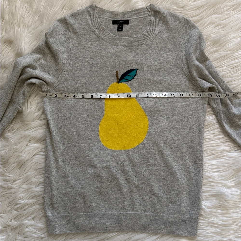 J. Crew Gray Pullover Crew Neck Sweater Size M - Picture 6 of 7